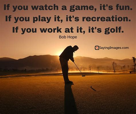 What do you love about golf?